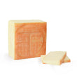 Load image into Gallery viewer, Block of cheese with a brand logo on a white background
