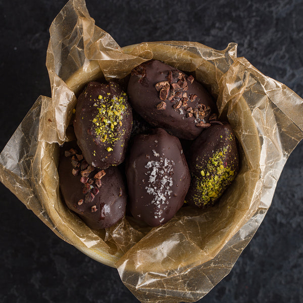 A basket of chocolates 