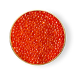 Load image into Gallery viewer, A close up of Petrusco Wild Alaska Salmon Roe in an open tin.
