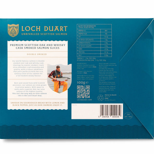 Loch Duart Double Smoked Scottish Salmon Slices - 3.5oz