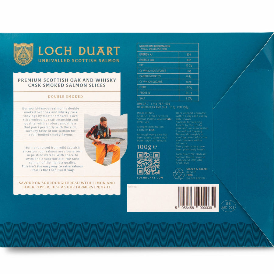 Loch Duart Double Smoked Scottish Salmon Slices - 3.5oz